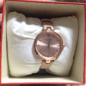 Rose gold kate Spade watch. Hardly worn.